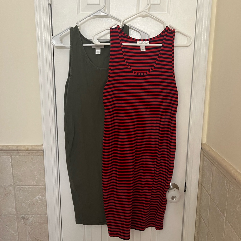 Motherhood Maternity Ribbed Tank Dresses